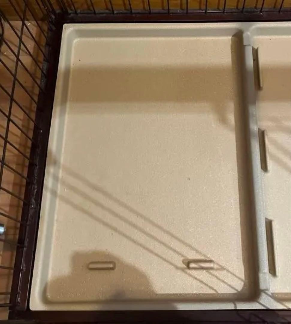 ペティオ　トイレのしつけができる　ペットケージ ブラウン　レギュラーサイズ