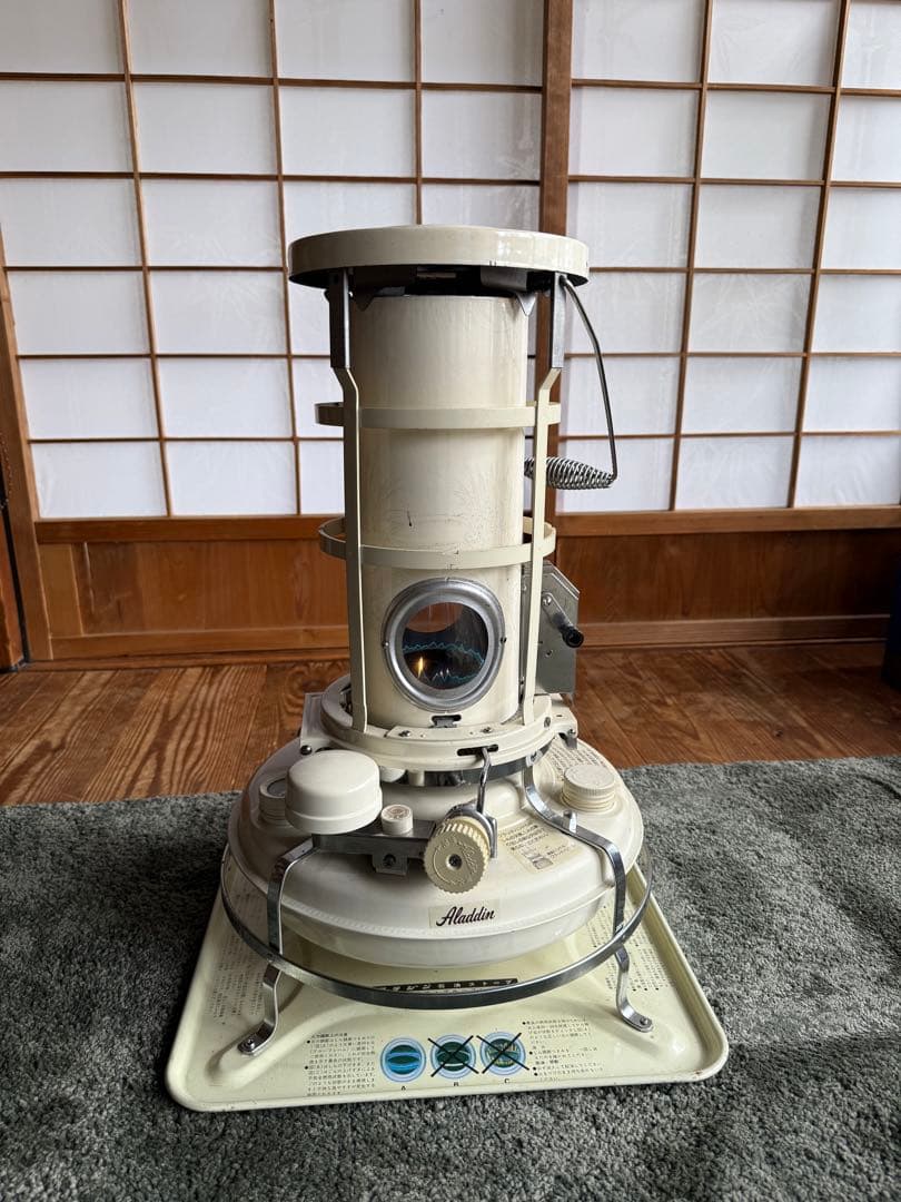 アラジン石油ストーブ　38 アイボリー　J380004 レトロ空間　暖房電気不用