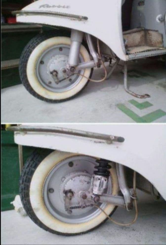 富士重工 ラビットスクーター S301用 ローダウンサス 前後セット ⑥