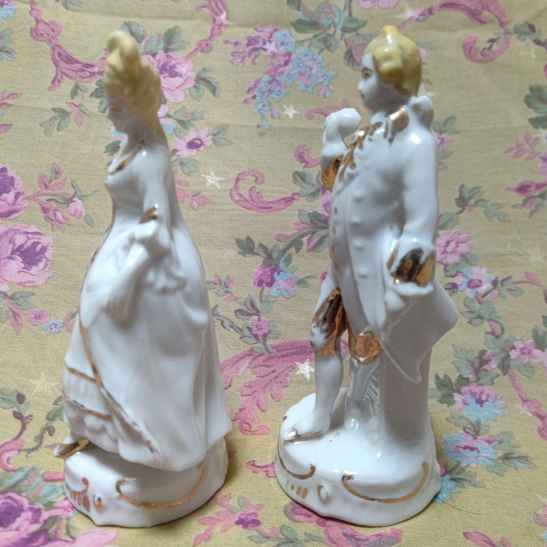 オールドノリタケ フィギュリン ペア チカラマチ