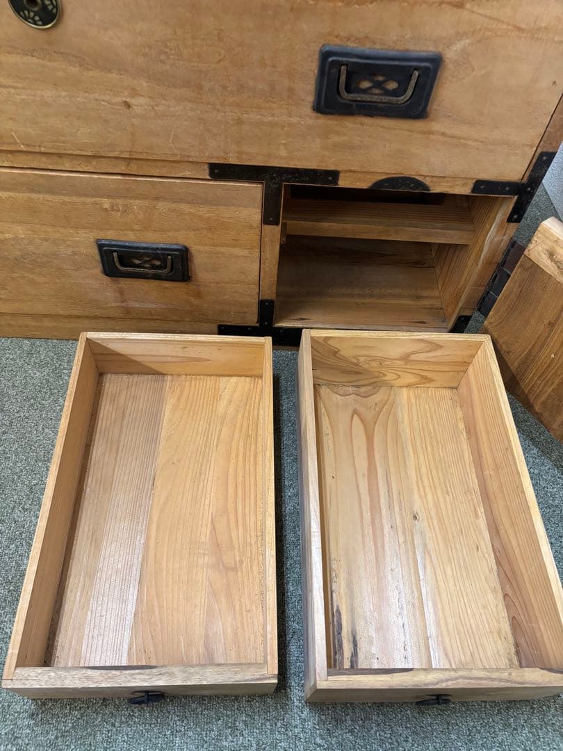 昭和レトロ　当時物　アンティーク時代箪笥　古道具　桐タンス