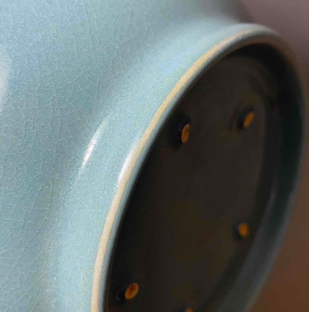 中国 首に段のある瓶　u6230854