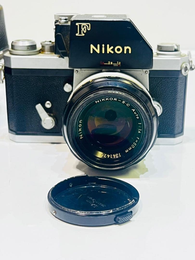 Nikon F 一眼レフカメラ Nikkor 50mmレンズ付き 動作未確認