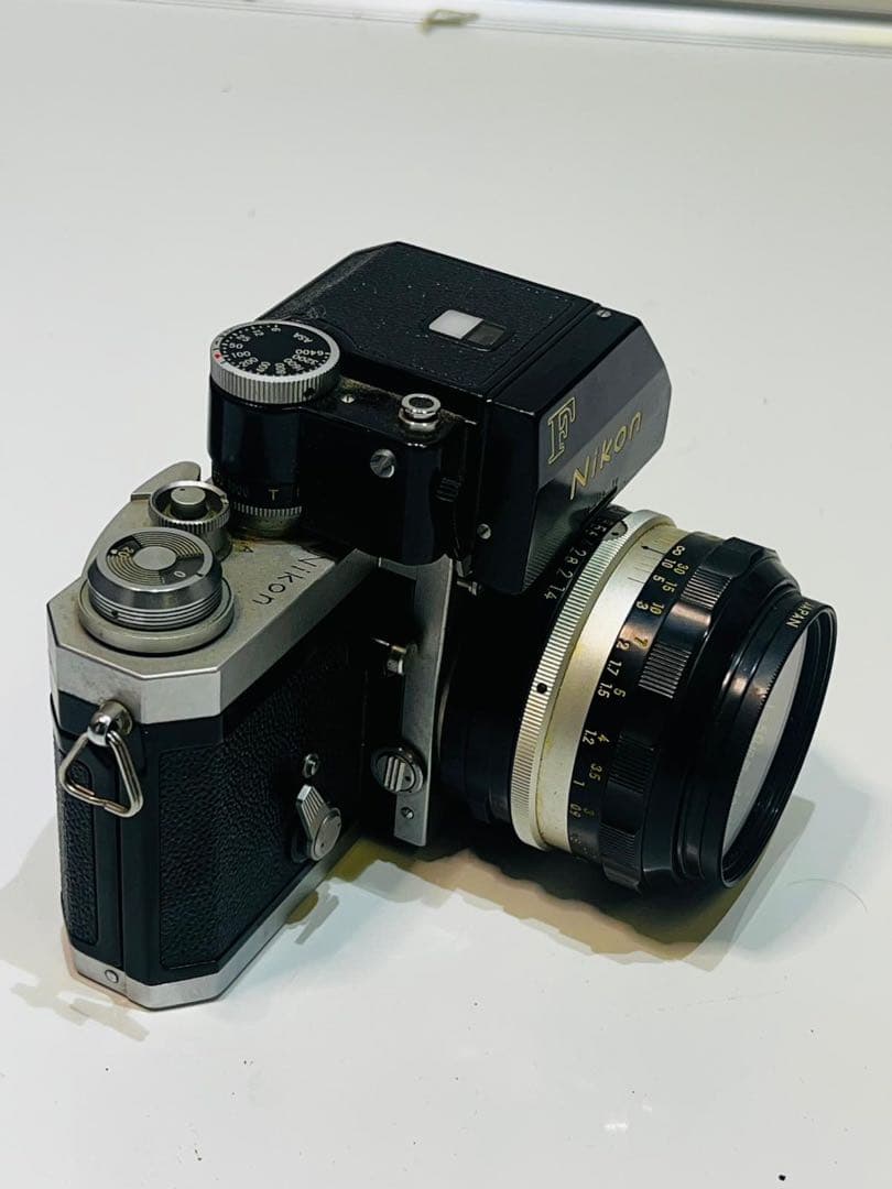 Nikon F 一眼レフカメラ Nikkor 50mmレンズ付き 動作未確認