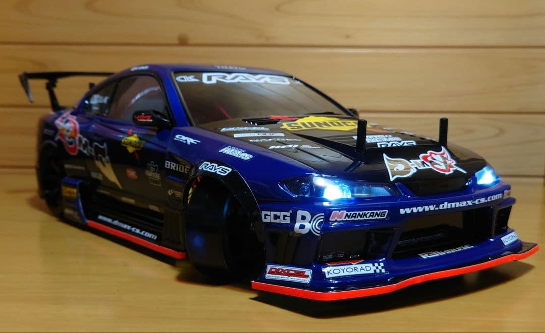 ①D-MAX横井昌志S15ボディLED付＆②ドリパケスープラRTR白フルセット新