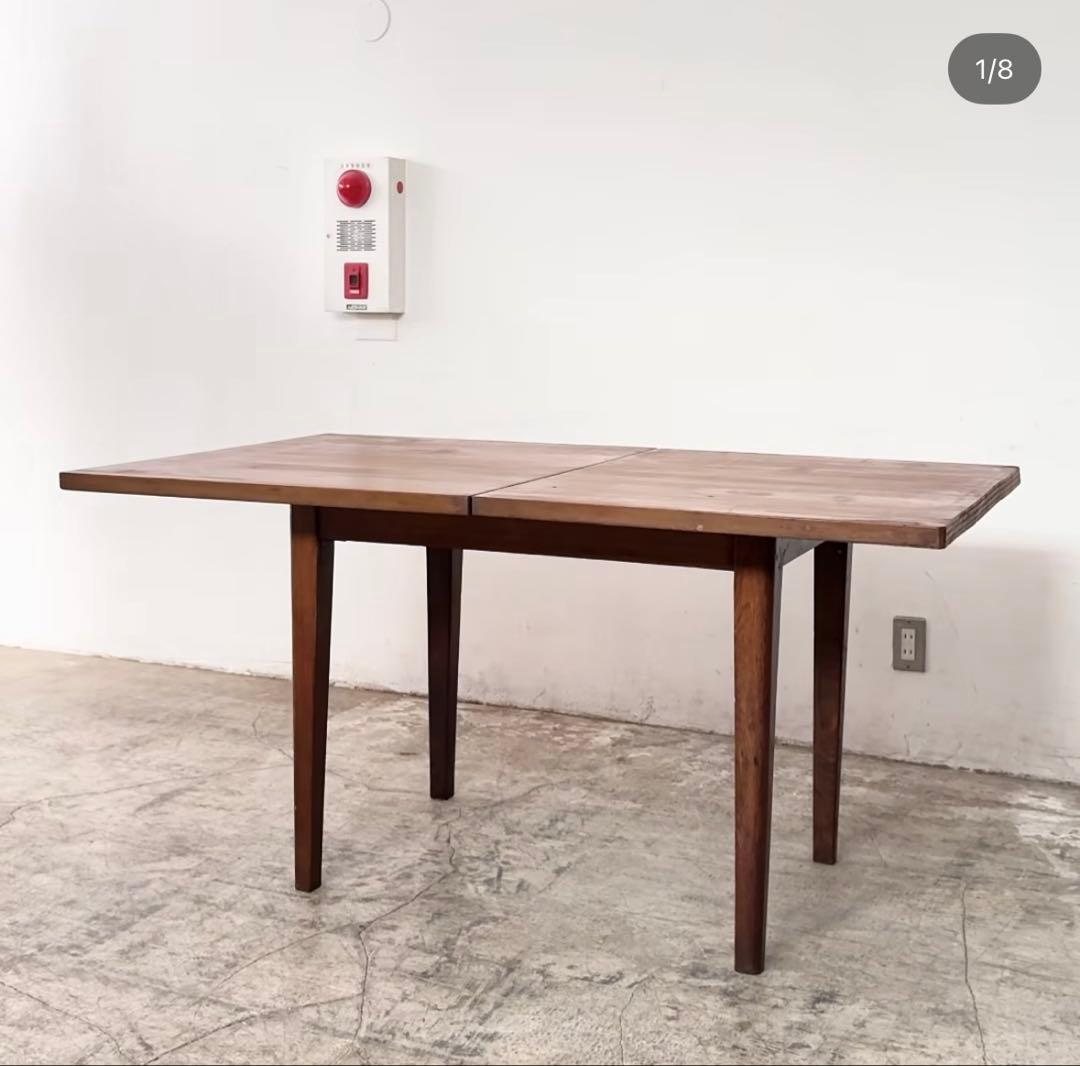 拡張ダイニングテーブル エクステンションテーブル ヴィンテージ 直接引き取り価格