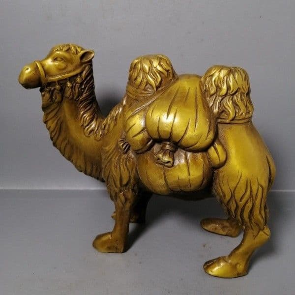 駱駝運財 銅器 装飾品 工芸品 美術品 置物