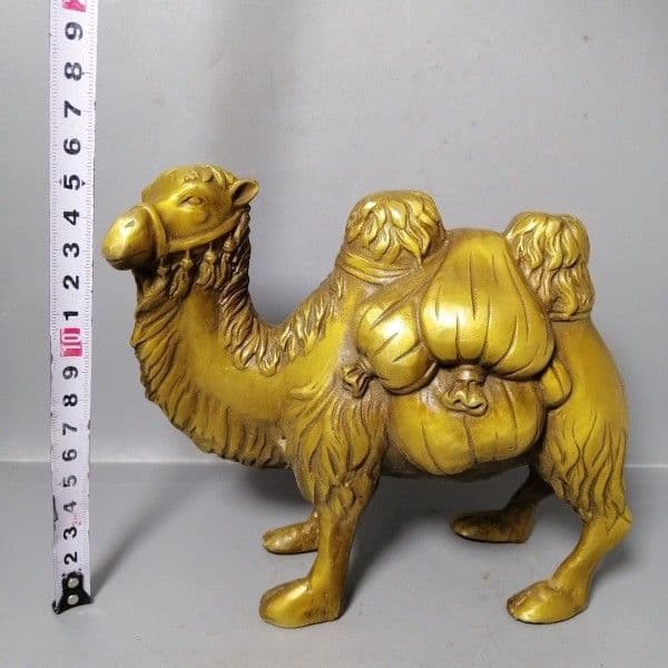 駱駝運財 銅器 装飾品 工芸品 美術品 置物