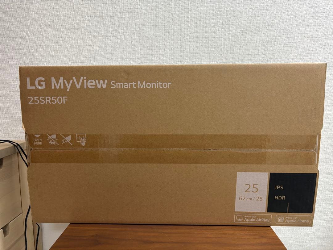 【美品】LG スマートモニター 25SR50F-W 2025年製