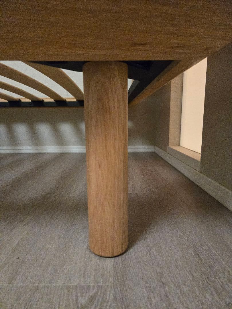 無印　ベッドフレーム　シングル　オーク材