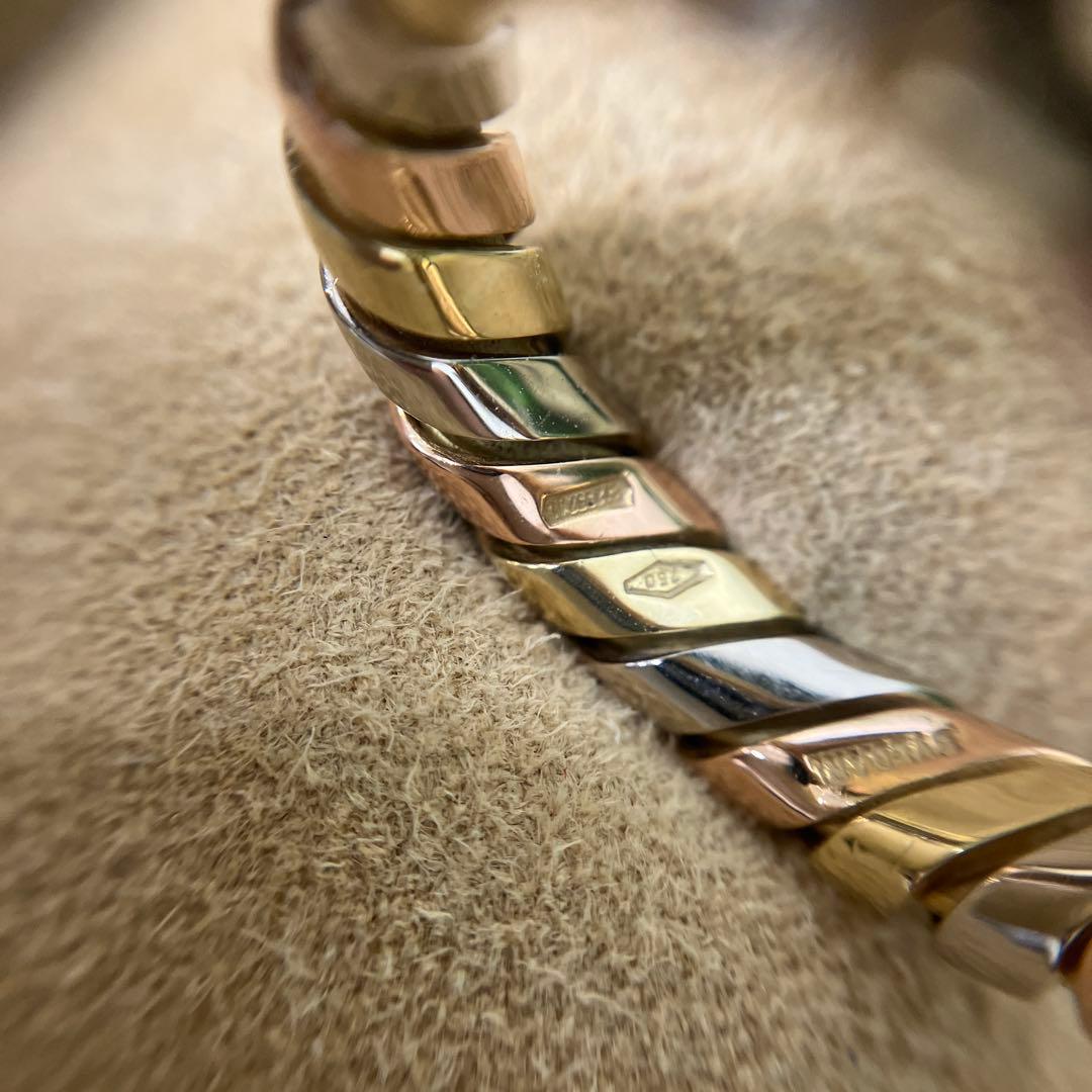 正規品 ブルガリ トゥボガス スリーカラーリング K18 750 4.5g