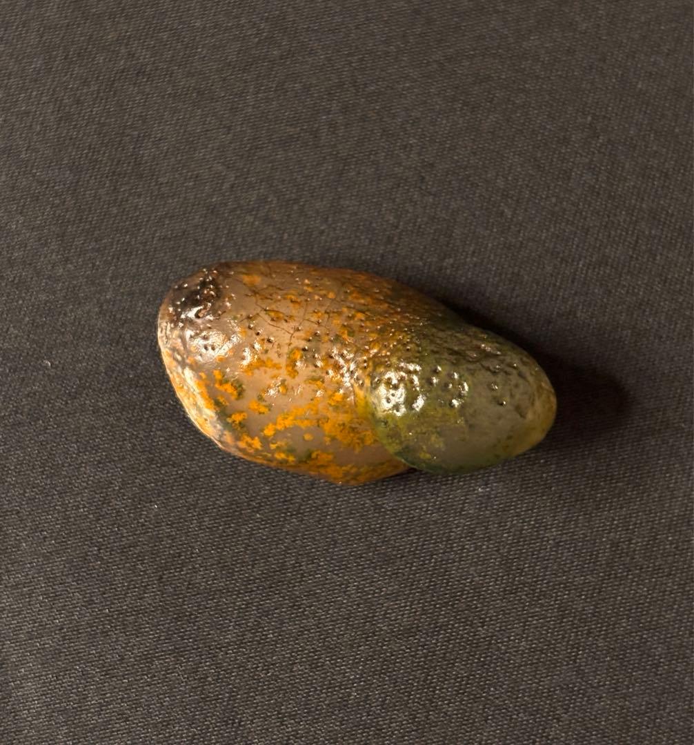 自然石新疆ゴビ瑪瑙可愛いアヒル模様の天然アート石【#MN0007】