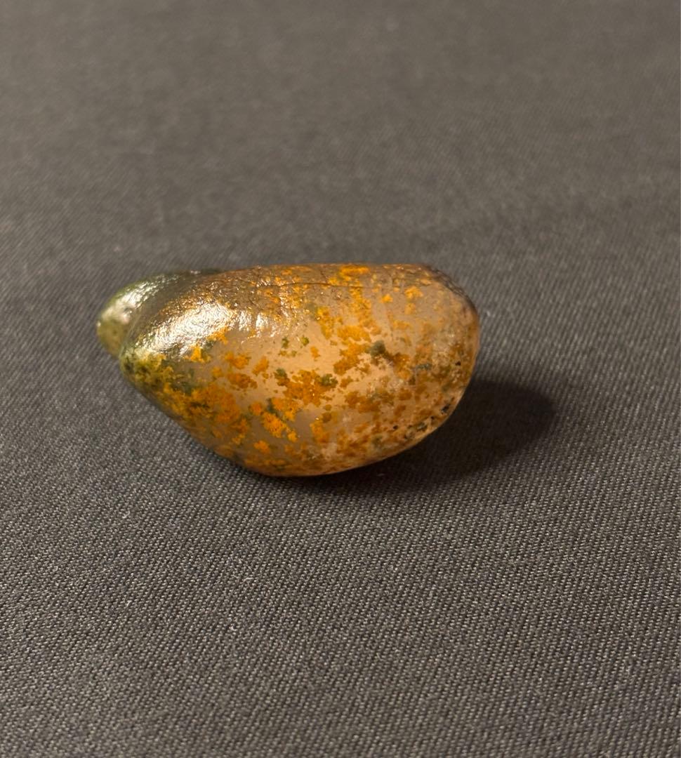 自然石新疆ゴビ瑪瑙可愛いアヒル模様の天然アート石【#MN0007】