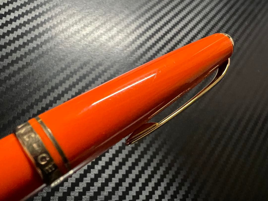 美品 モンブラン ジェネレーション 万年筆 オレンジ F 細字