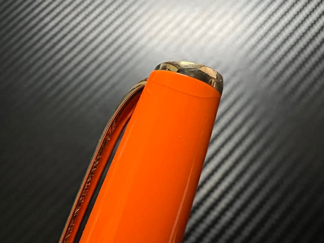 美品 モンブラン ジェネレーション 万年筆 オレンジ F 細字