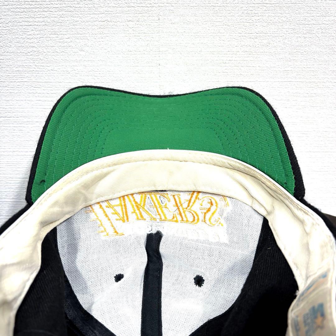 90s 黒 スターター ロサンゼルス レイカーズ オフィシャル ウール キャップ