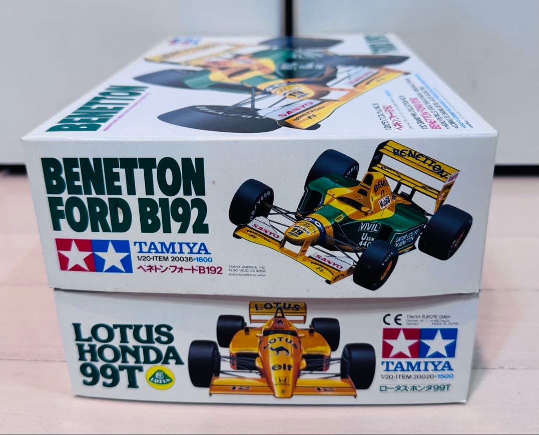 【未組立】　タミヤ　ベネトン　ロータス　2台セット　1/20