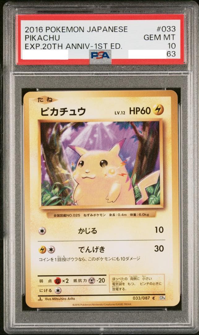 【連番PSA10】ピカチュウ ライチュウ CP6 20th 033 034