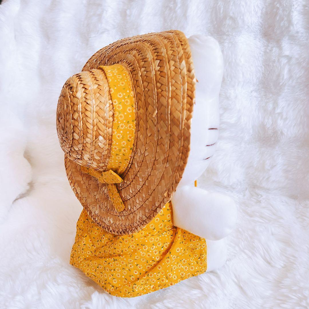 希少レア　ハローキティ　ぬいぐるみ　夏　ひまわり　麦わら帽子　平成レトロ