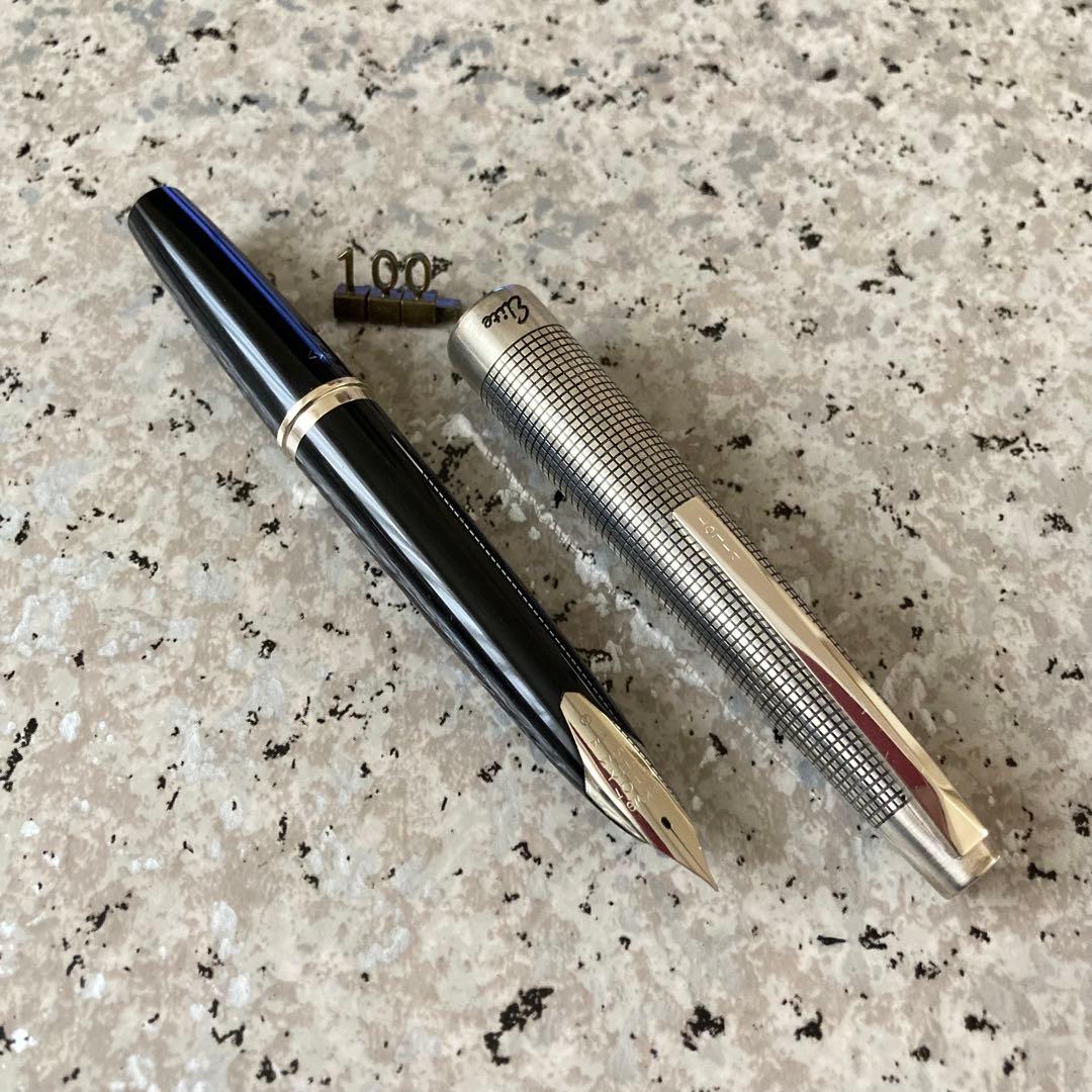 #100 オーバーホール済み 万年筆 PILOT パイロットSilver 18k