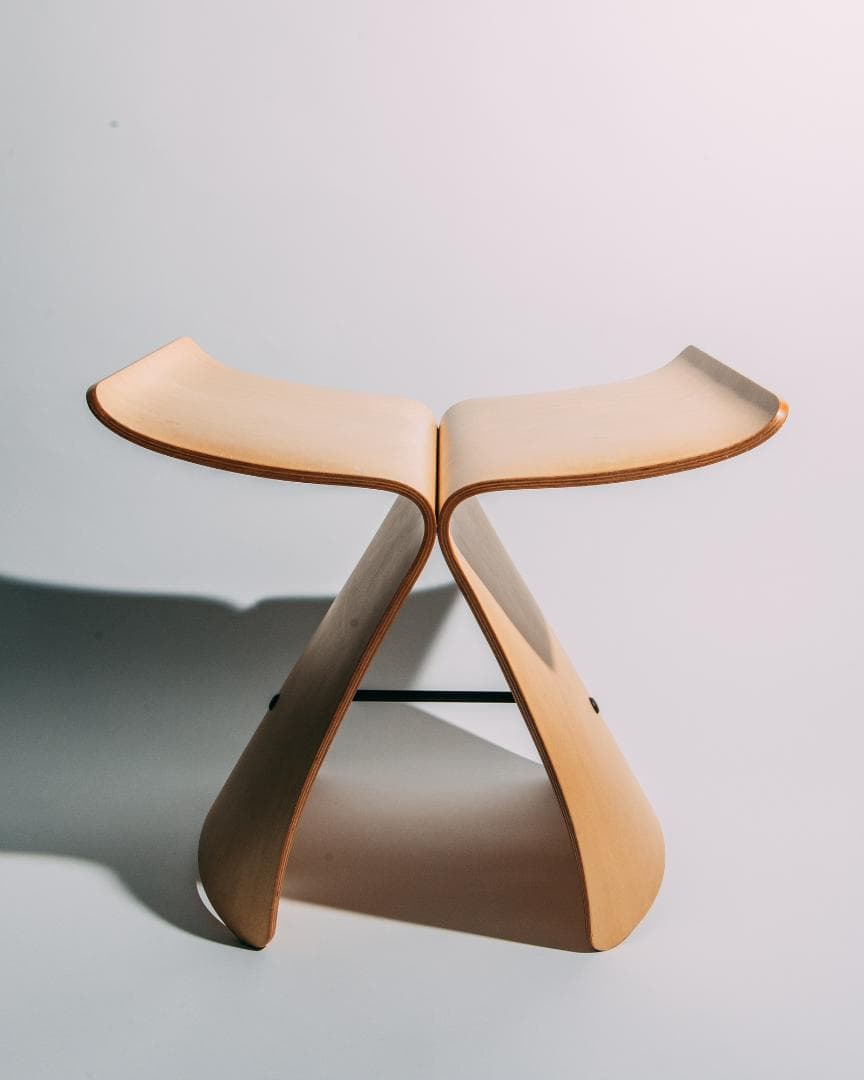 天童木工 柳宗理　バタフライスツール メイプル