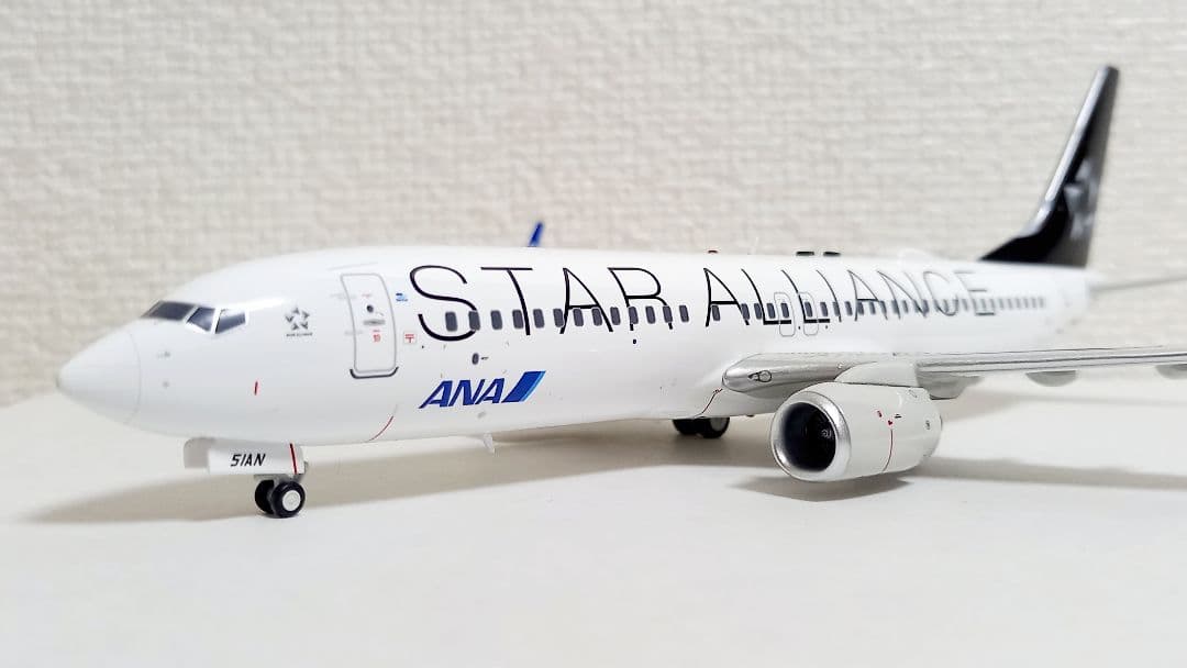 JFOX 1/200 ANA B737-800 JA51AN 完成品