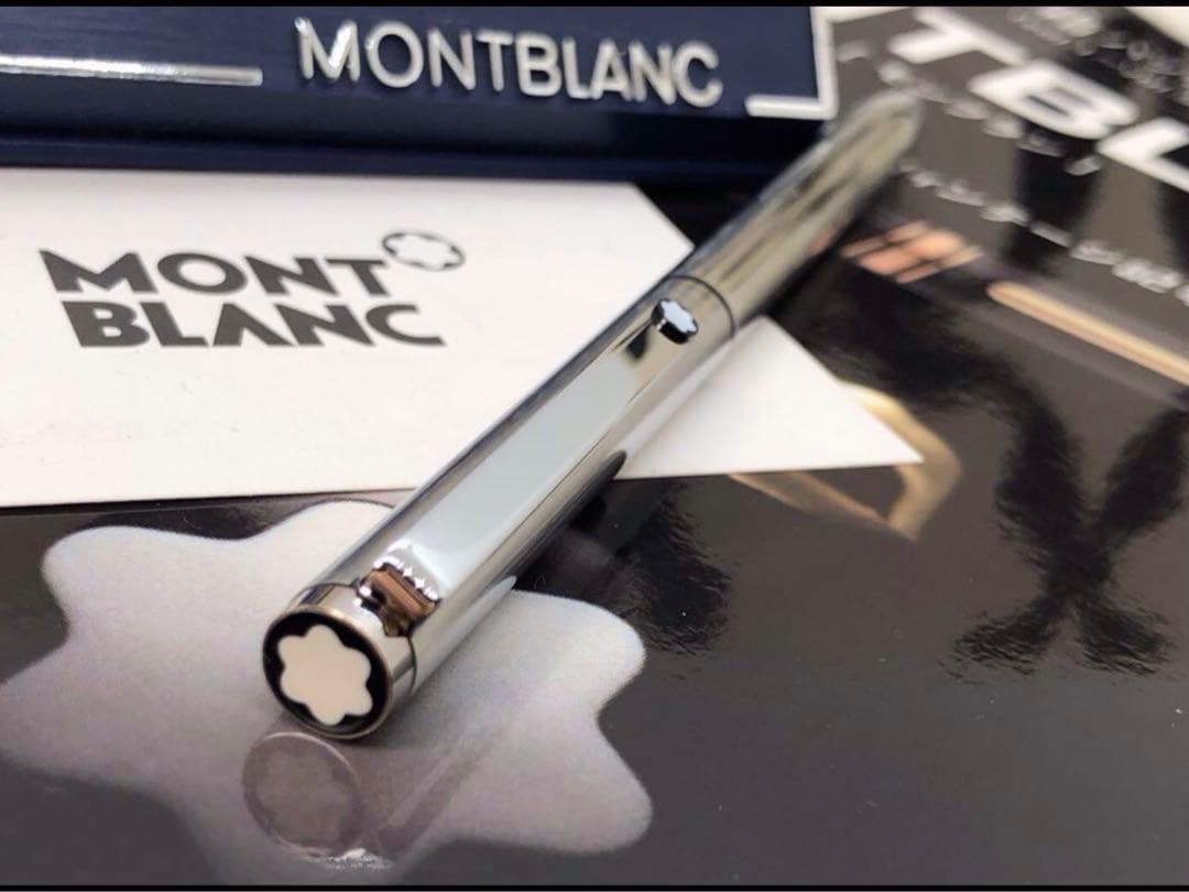 ⭐️カスタム品！バフ研磨仕様No2735⭐️モンブラン社⭐️2色カラーマルチボールペン