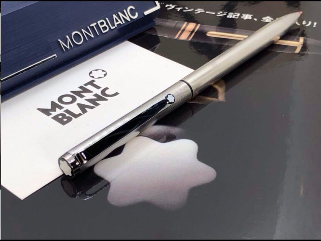 ⭐️カスタム品！バフ研磨仕様No2735⭐️モンブラン社⭐️2色カラーマルチボールペン