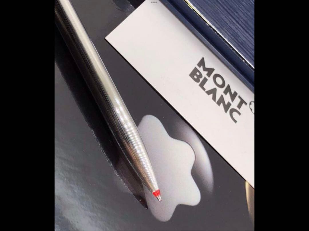 ⭐️カスタム品！バフ研磨仕様No2735⭐️モンブラン社⭐️2色カラーマルチボールペン