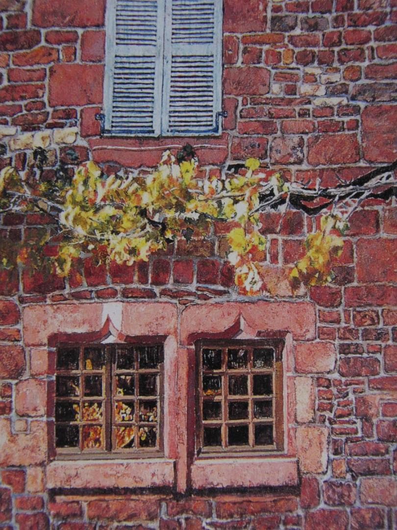 堤敏朗、【退屈な午後】、希少な額装用画集より、新品額装付