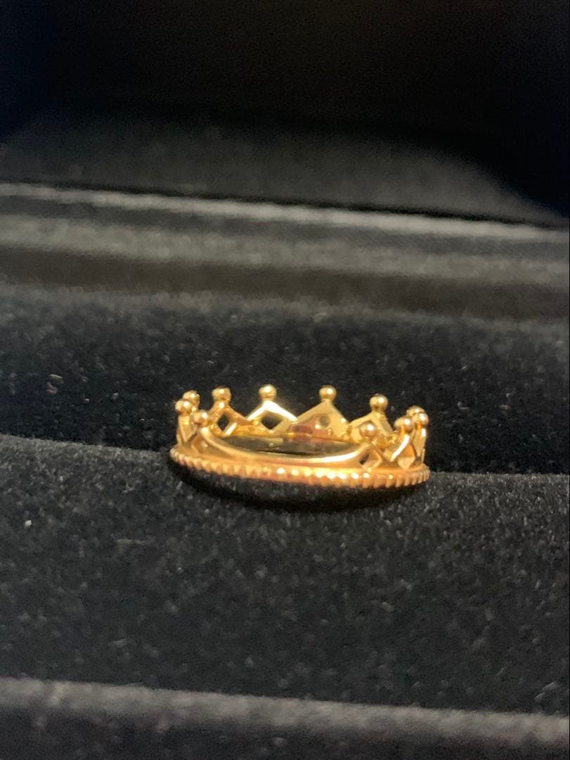 NOJESS ノジェス　K10 リング　クラウンピンキー　ダイヤモンド　4号