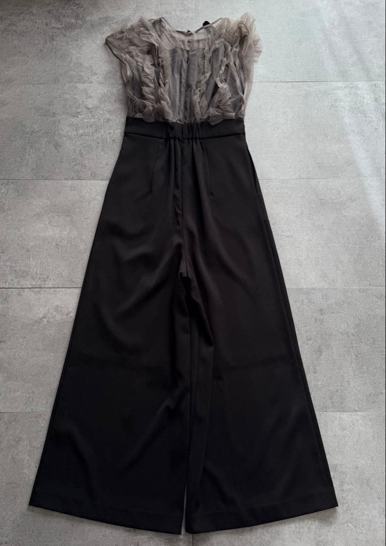 本日限定価格★kana ボリューム チュール ギャザーハイウエスト パンツドレス