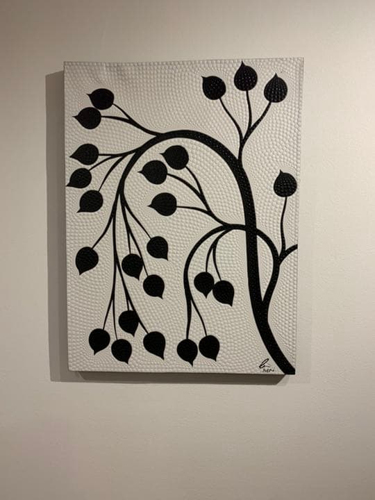 【訳あり】バリ島ドットアート 80×60cm 通常22,000円がなんと！