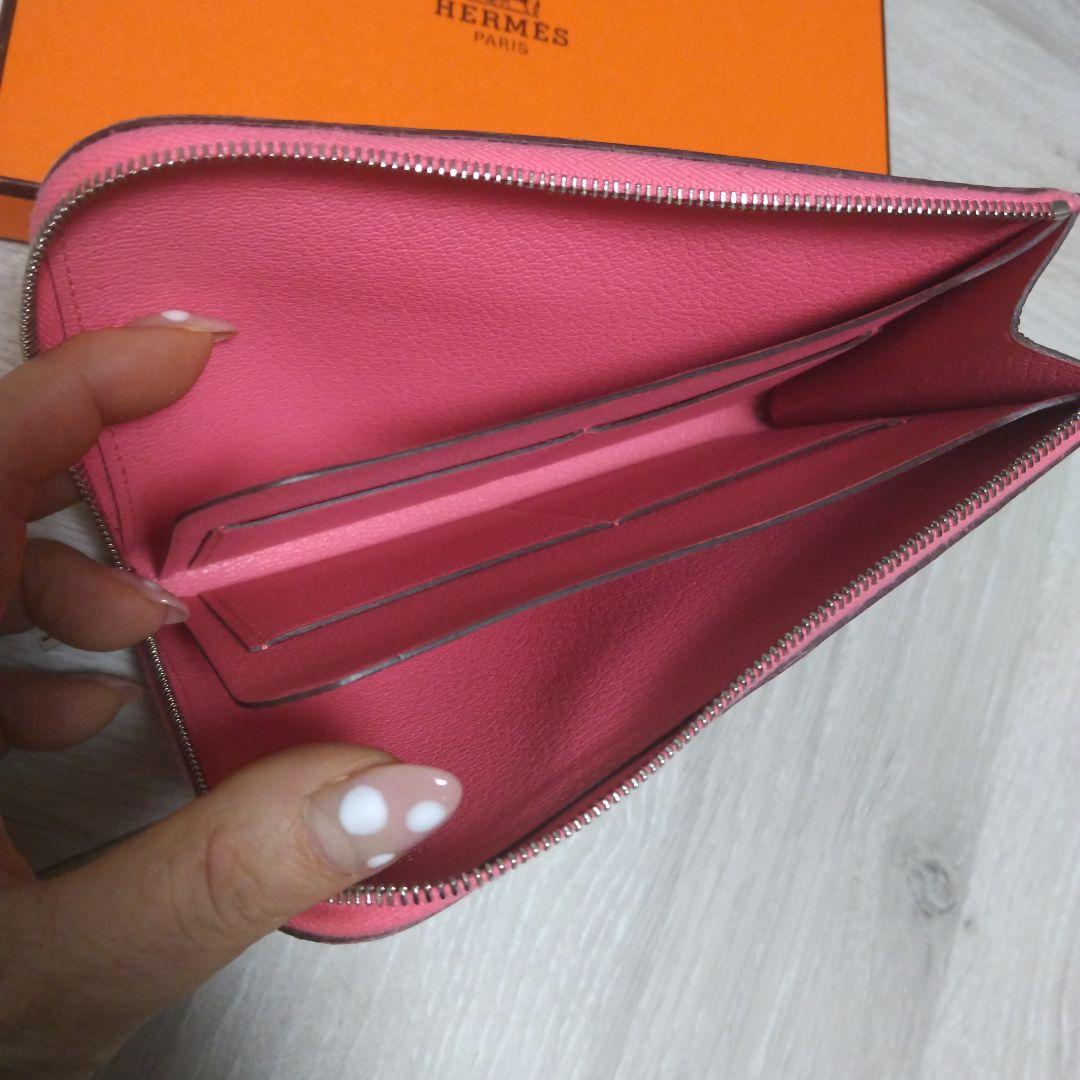 HERMES ピンク ミディアム財布とケースセットリミックス