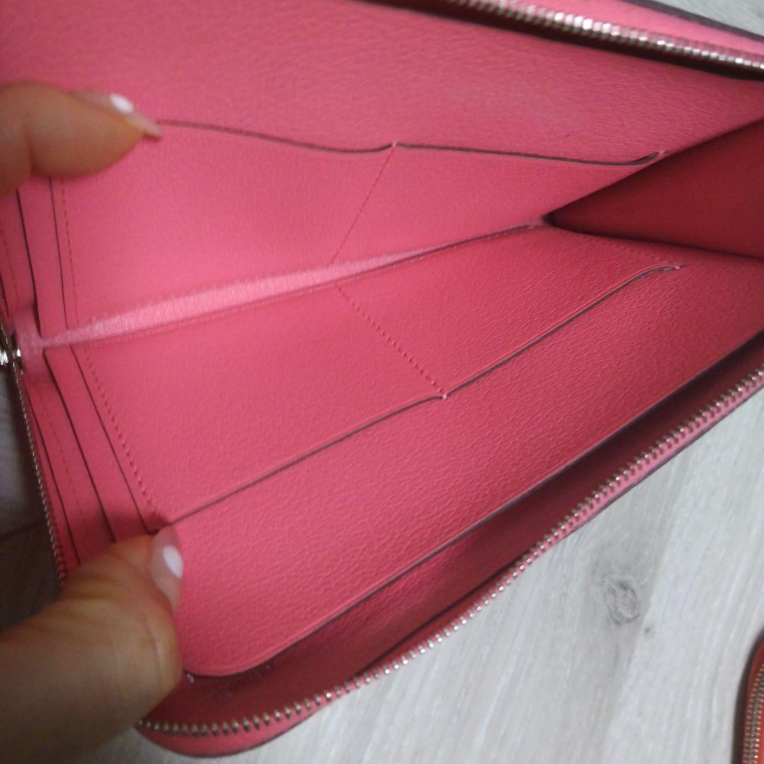 HERMES ピンク ミディアム財布とケースセットリミックス