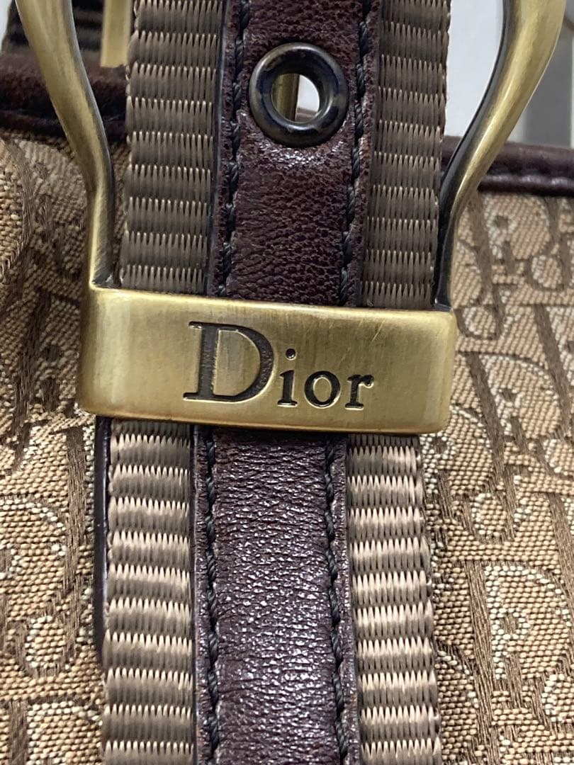 Christian Dior トロッター トートバッグ ブラウン キャンバス◇