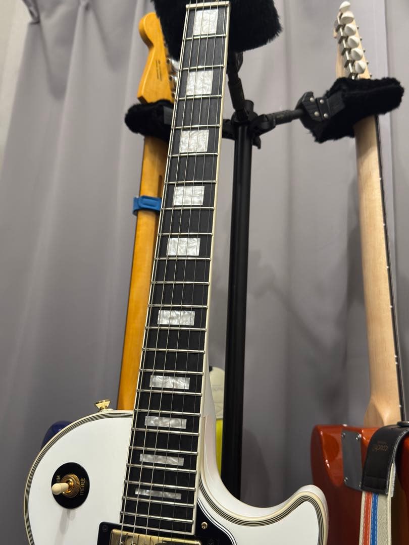 エピフォン レスポールカスタム アルパインホワイト ギブソンヘッド風