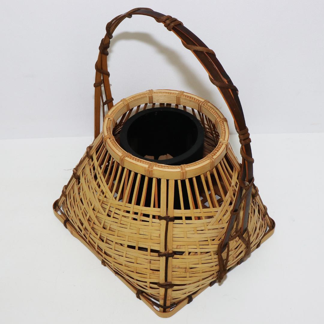 宗全籠　花入れ　花籠　茶道具　茶道具　華道具