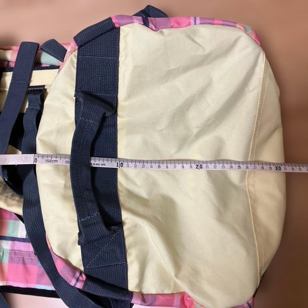 LOGOS チェック柄 ダッフルバッグ 50L