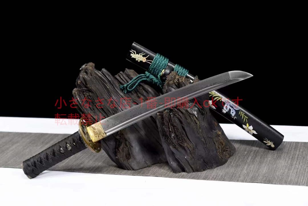 【唐風・コオロギ】模様鋼武士刀 古兵器 武具 刀装具 日本刀 模造刀 居合刀