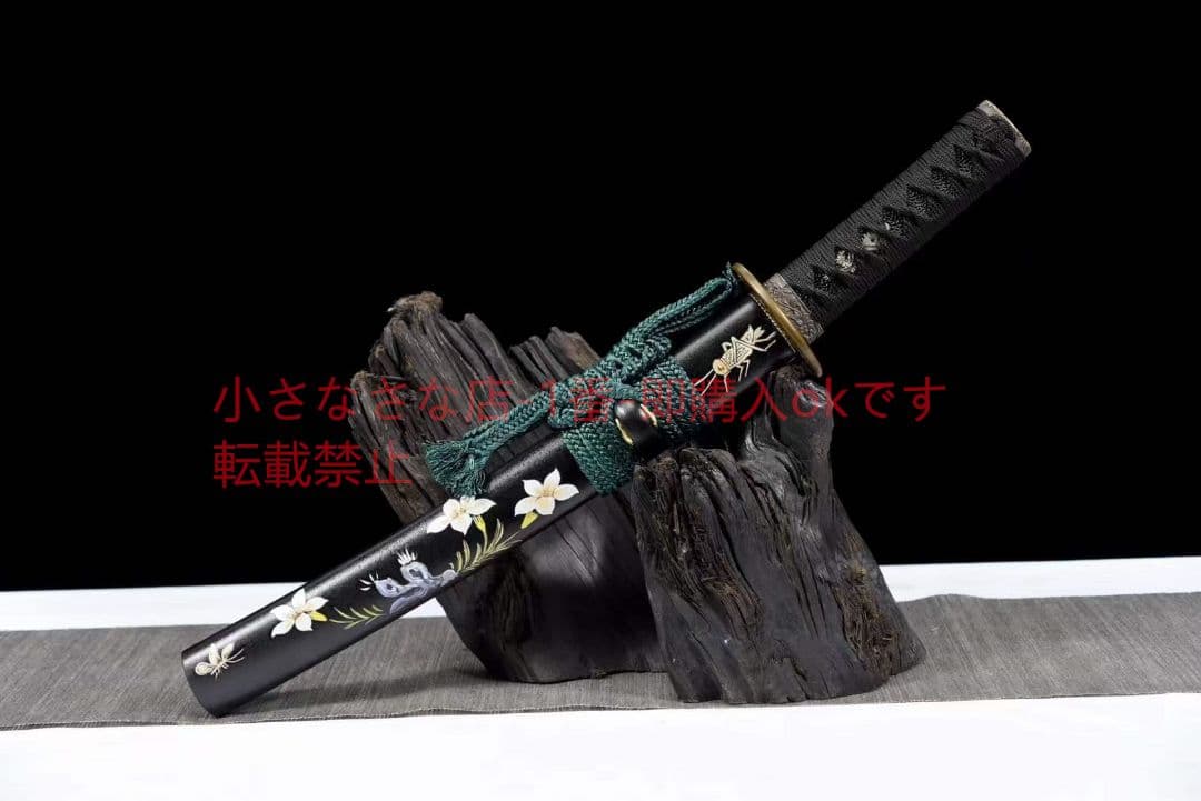【唐風・コオロギ】模様鋼武士刀 古兵器 武具 刀装具 日本刀 模造刀 居合刀