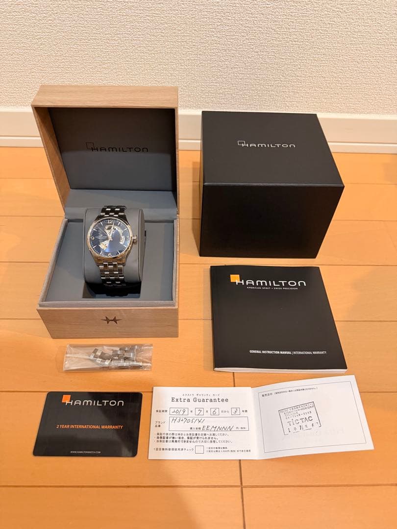 【HAMILTON】 ジャズマスター オープンハート 自動巻