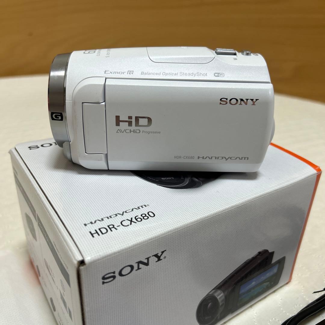 SONY ビデオカメラ HDR-CX680 ホワイト