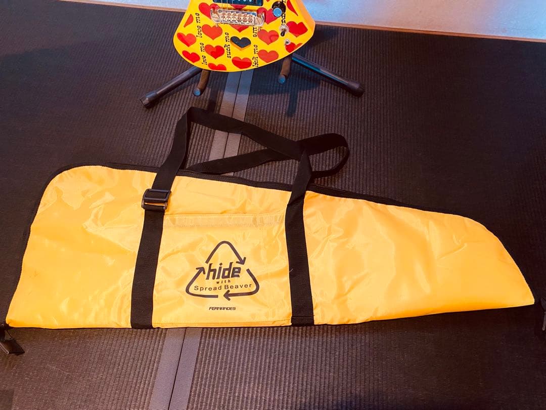 美品★BURNY Fernandes hide イエローハートJr. ミニギター