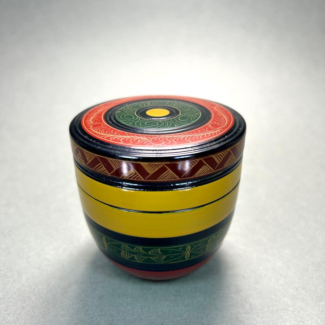 棗　『中嶋宗峰　唐物写　独楽中棗』　漆器　お茶道具　茶道　共箱　工芸品