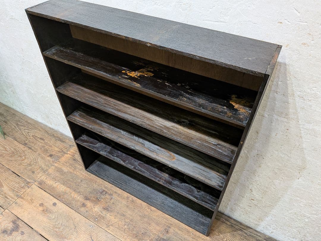 1131 ビンテージ　薄型　ディスプレイラック　飾り棚　陳列棚　小物入れ　レトロ