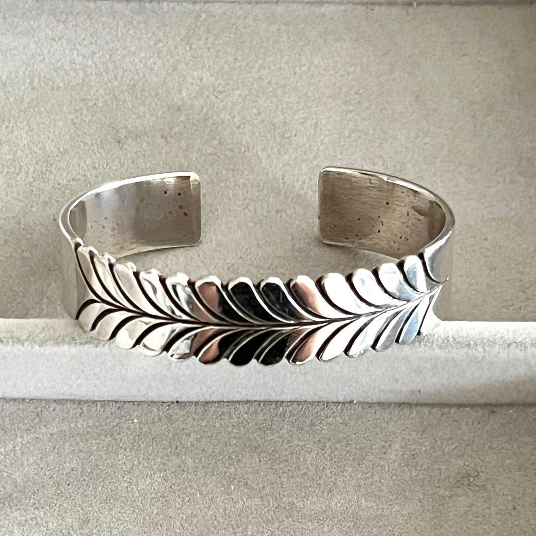 ✨1点もの✨バングル　スティーブイエローホース　シルバー　146mm ナバホ族