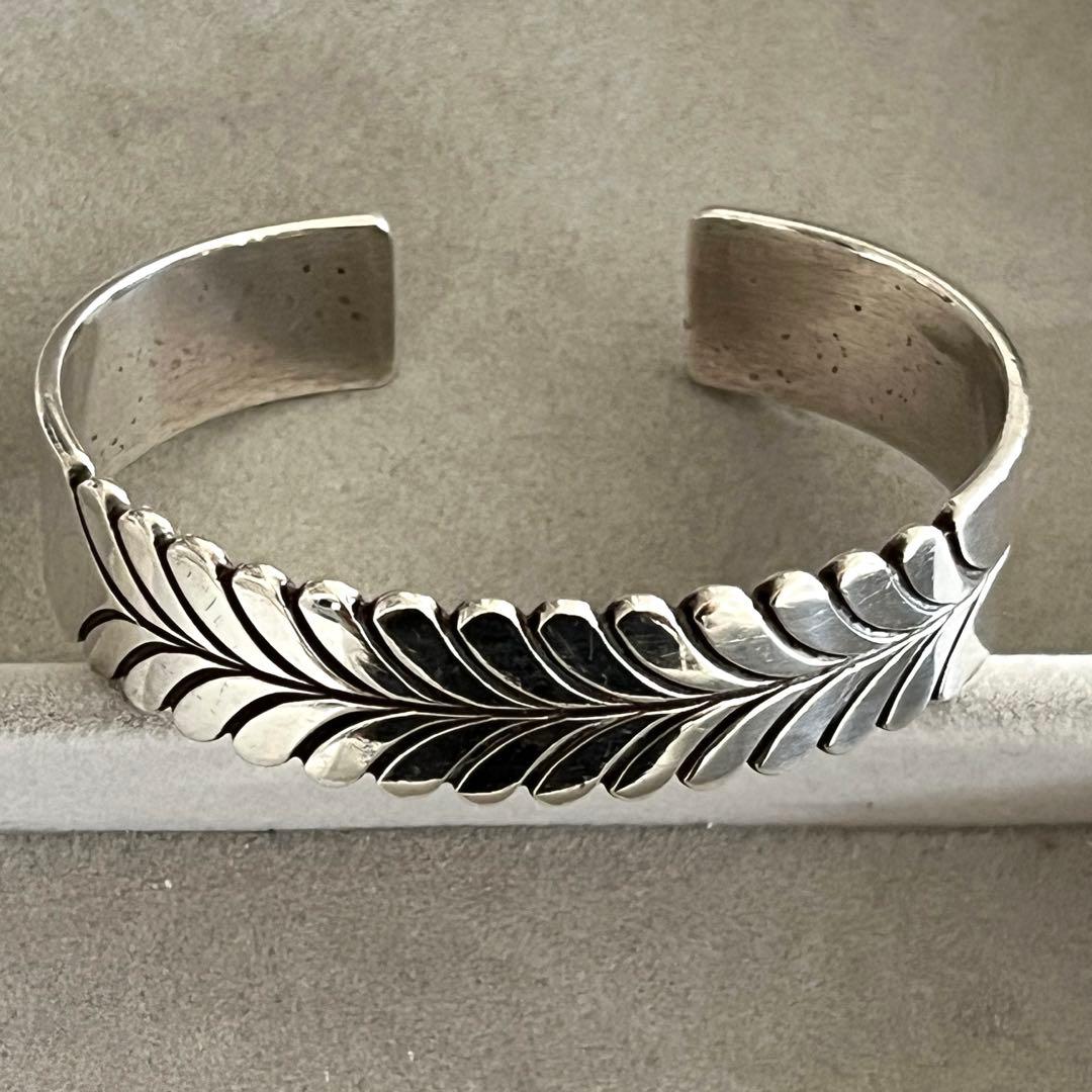 ✨1点もの✨バングル　スティーブイエローホース　シルバー　146mm ナバホ族