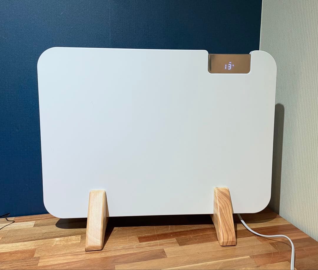 moku パネルヒーター 2023年製 800w ホワイト 白 静音 ここぽか