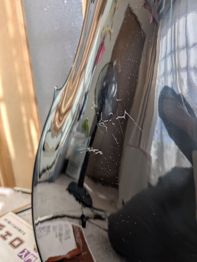 詳細不明　黒塗装チェロ付属品あり